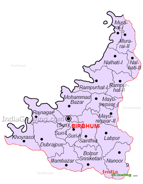 Birbhum District Blocks Map