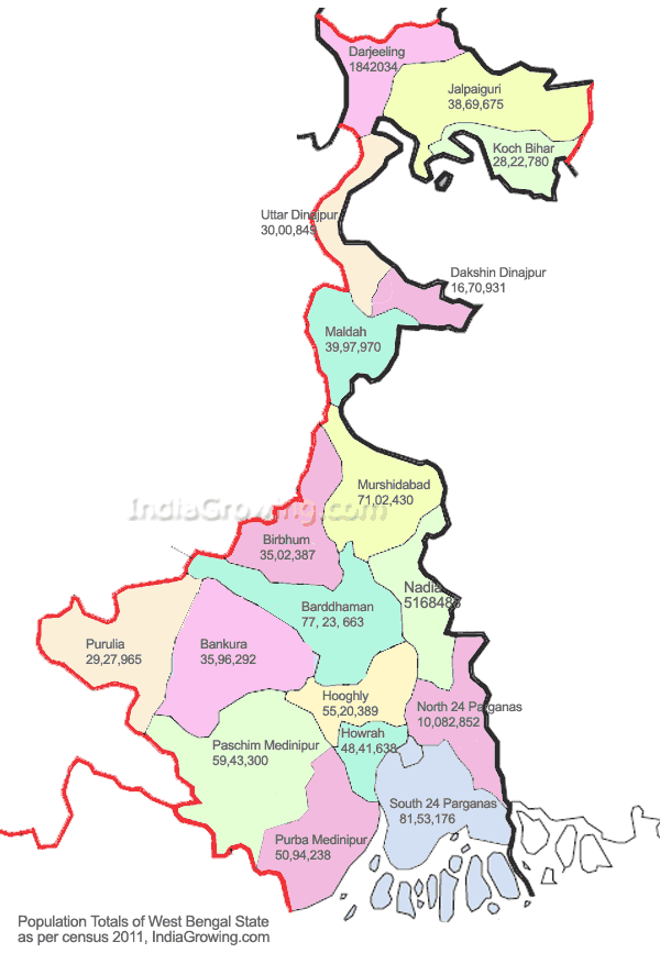 west bengal map