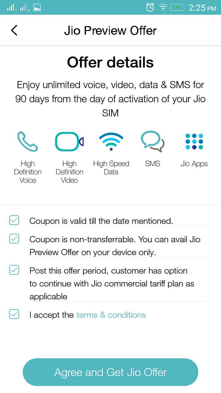 Jio preview offer details