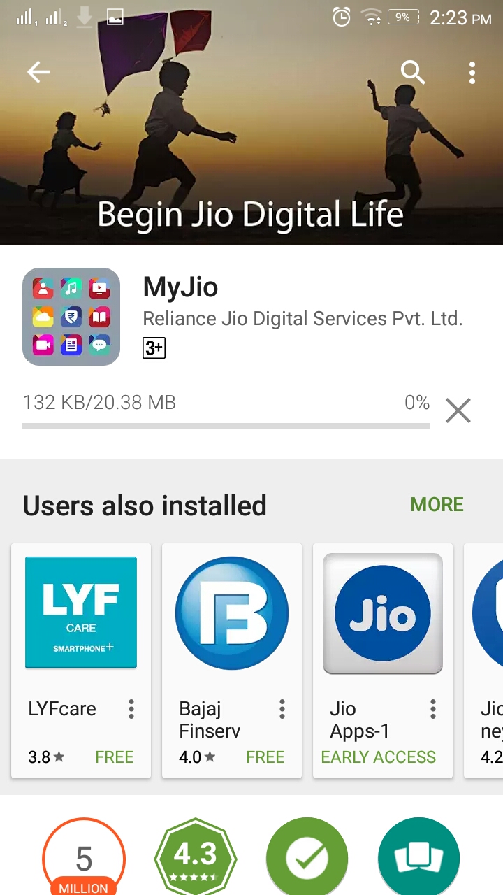 myjio downloading to your mobile